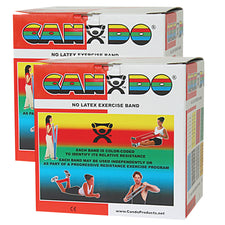 CanDo® Exercise Resistance Band, Red, 5 Inch x 50 Yard, Light Resistance