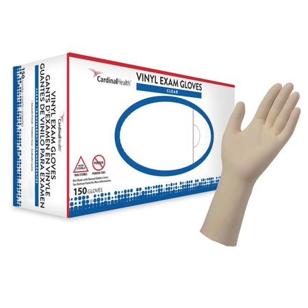 Cardinal 8888DOTP Esteem Vinyl Exam Glove, Large, Clear