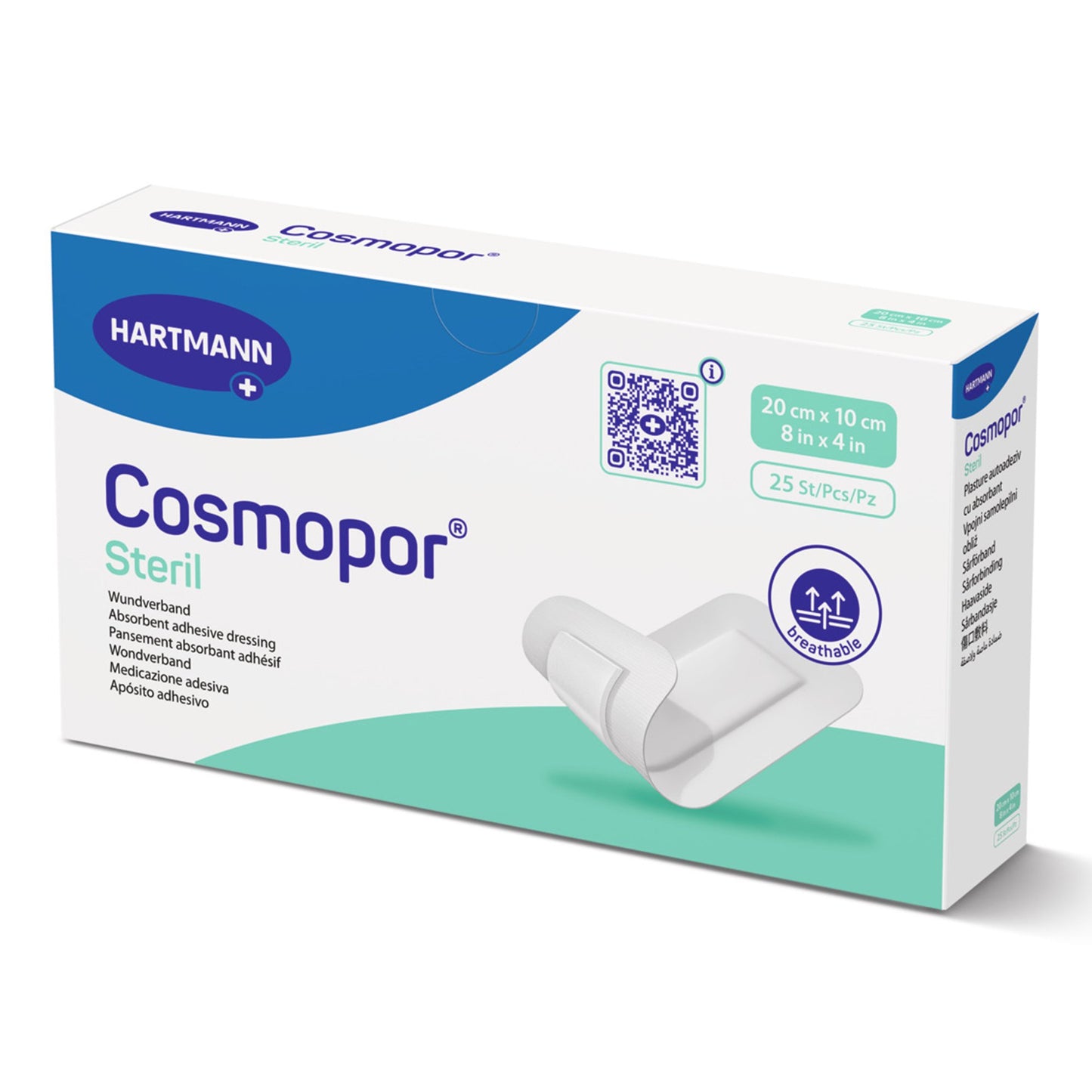 Cosmopor® Adhesive Dressing, 4 x 8 Inch