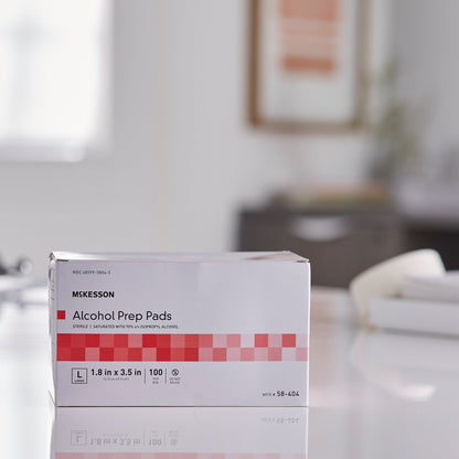 McKesson Alcohol Prep Pad Isopropyl Alcohol, 1-4/5 x 3-1/2 Inch by McKesson Brand product image - view 6