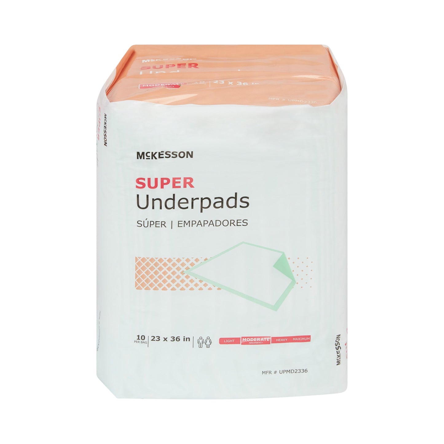 McKesson Super Moderate Absorbency Underpad, 23 x 36 Inch - 150 ct.