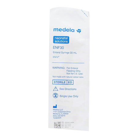 Medela 1222544 ENFit LDT Enteral Feeding / Irrigation Syringe, 3 mL, Enfit Tip