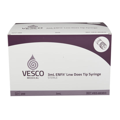 Vesco™ Sterile Low Dose Enteral / Oral Syringe, 30 mL