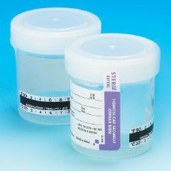 Globe Scientific 6236 Specimen Container with Temperature Strip, 90 mL