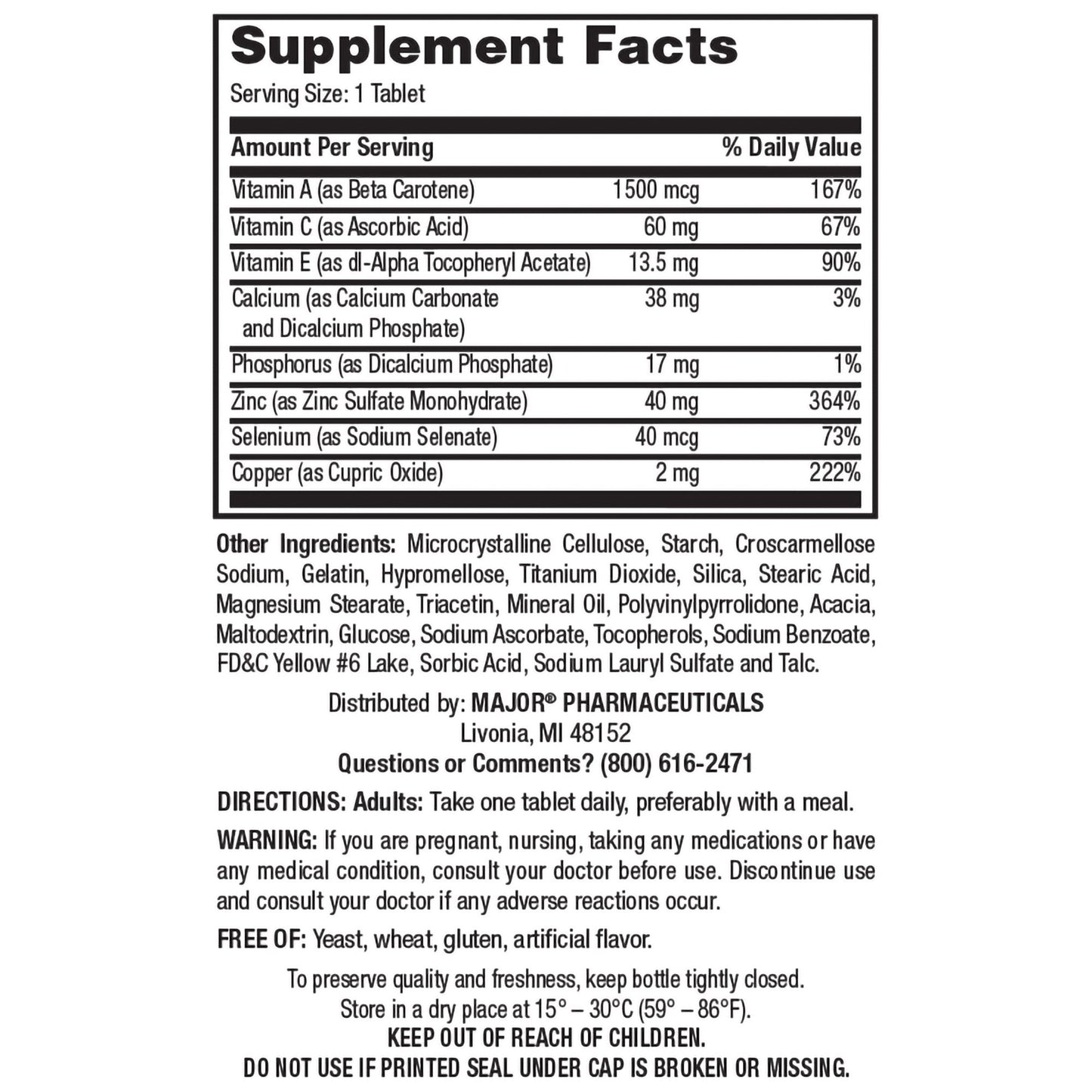 Major® Prosight Multivitamin Supplement