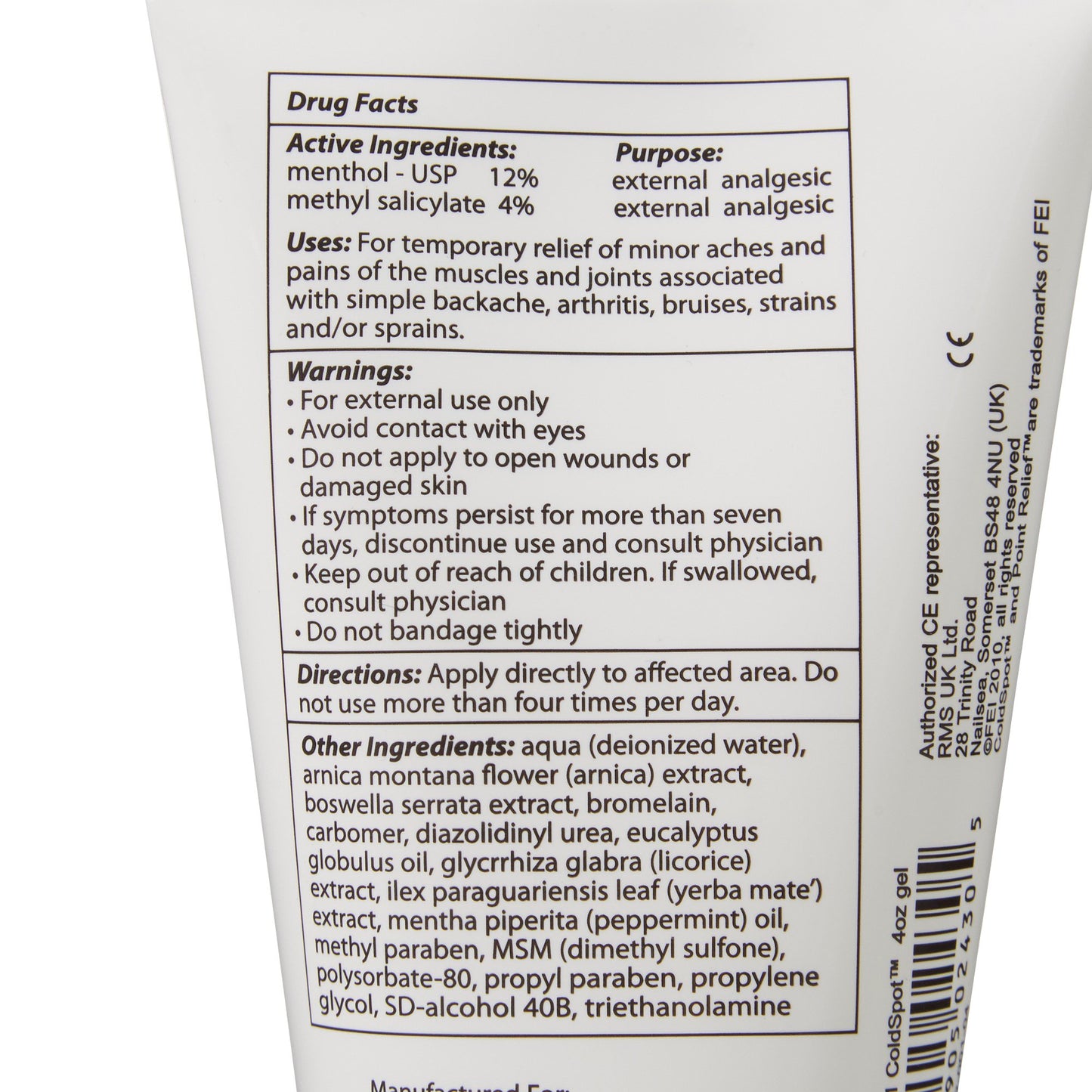 Point Relief™ ColdSpot™ Topical Pain Relief