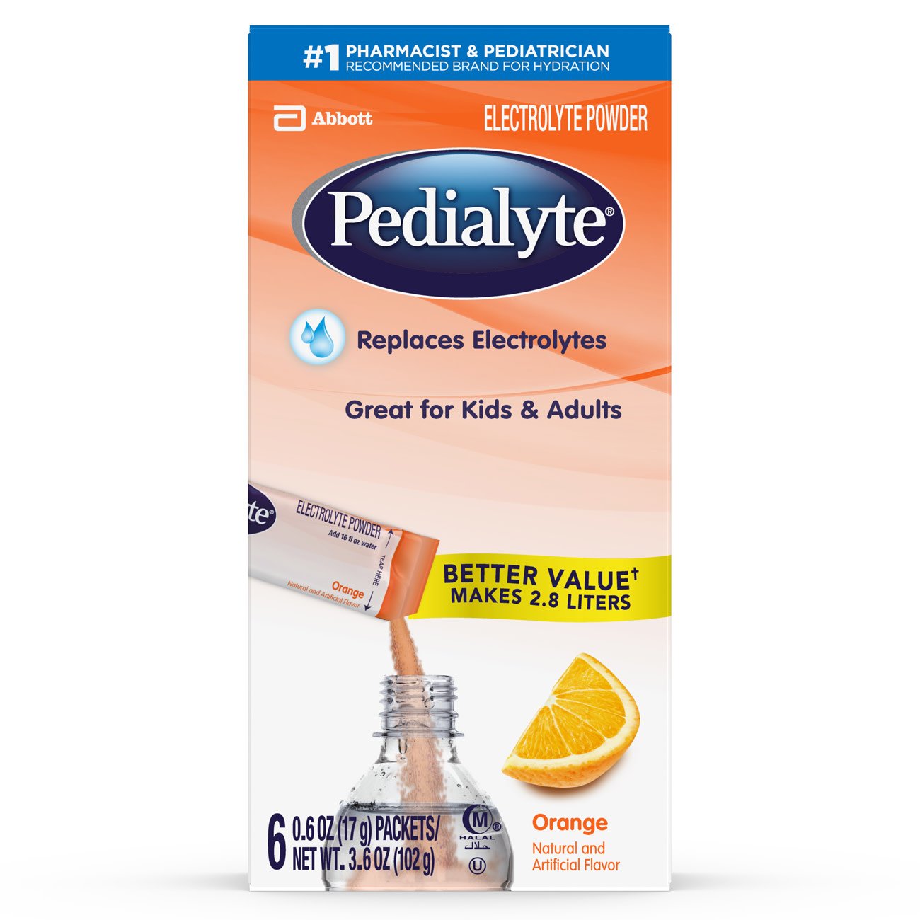 Pedialyte® Orange Electrolyte Powder