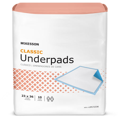 McKesson UPLT2336 Classic Plus Light Absorbency Underpads, 23 x 36 Inch
