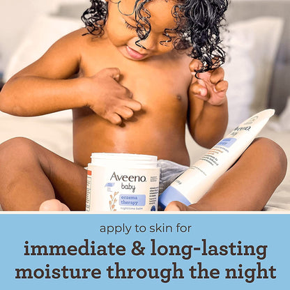 Eczema Cream Aveeno® Baby Eczema Therapy Nighttime Balm 11 oz. Jar Unscented Ointment