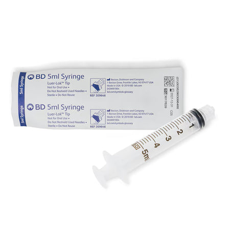 BD 309646 Luer-Lok General Purpose Syringe, 5 mL