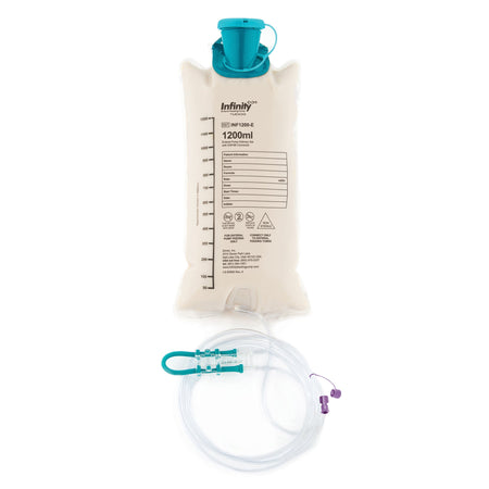 Zevex INF1200-E Infinity Silicone Enteral Feeding Pump Bag Set with ENFit Connector