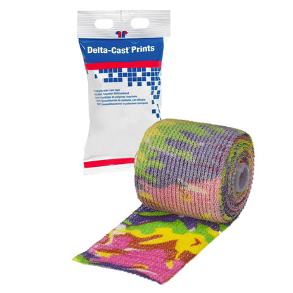 Cast Tape Delta-Cast® Prints 2 Inch X 12 Foot Polyester Pastel Print