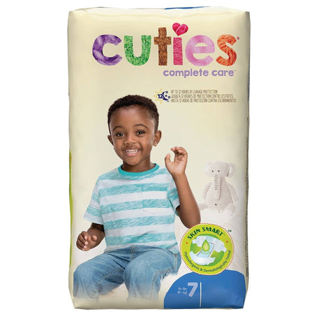 First Quality CDB007 Cuties Complete Care Diapers for Children, 41+ lbs.