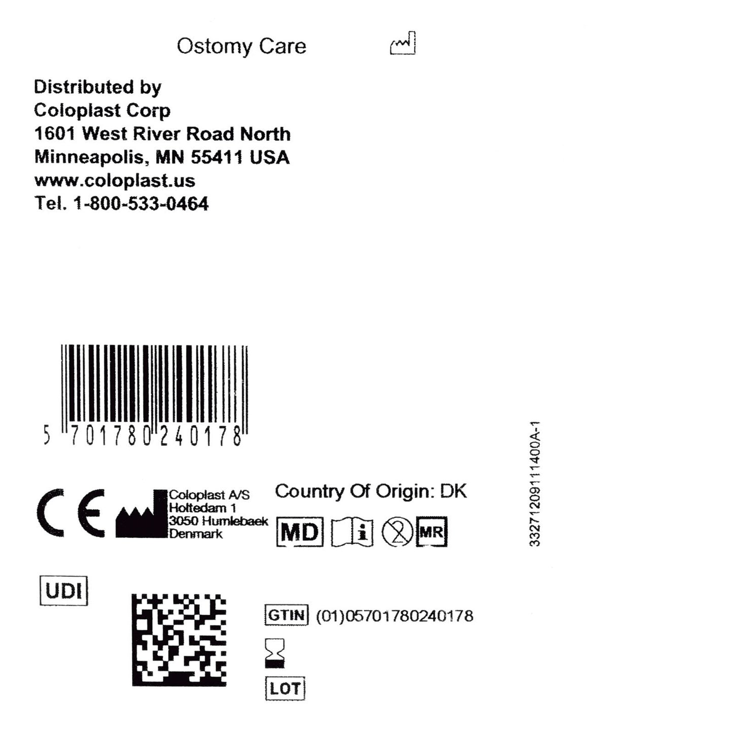 Ostomy Seal Brava® Convex, Starter Hole 1 Inch (25mm)
