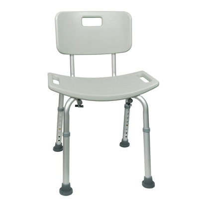 McKesson Aluminum Bath Bench, 15½ – 19½ Inch Height