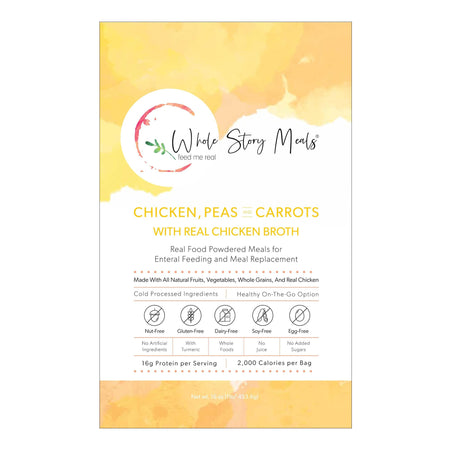 Whole Story Meals 7124 Oral Supplement Chicken / Peas / Carrot Flavor Powder 16 oz. Pouch