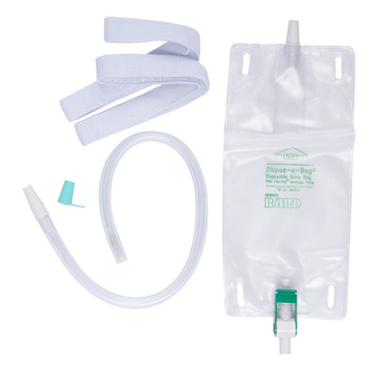Bard® Dispoz-a-Bag® Urinary Leg Bag, Flip-Flo™ Valve, 19 oz