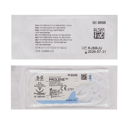 Prolene™ Suture with Needle, Size 5-0