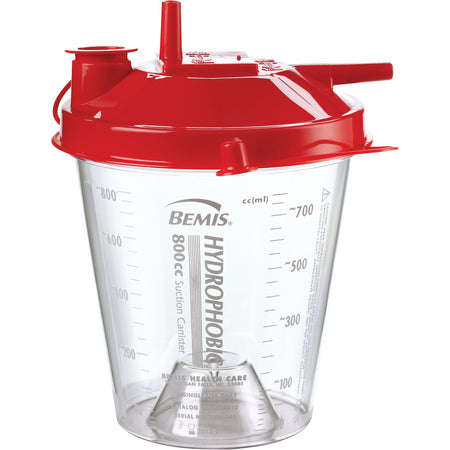 Bemis Healthcare 424410 Hi-Flow Rigid Suction Canister, 800 mL