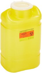BD 305493 Chemotherapy Waste Container, 5 Gallon, 18 H x 10-1/2 W x 7-1/2 D Inch
