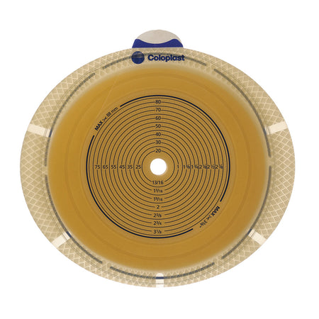 Coloplast 10108 SenSura Flex Flat Ostomy Barrier, Trim to fit 10 – 88 mm, Gray Match