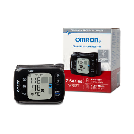 Emerson Healthcare BP6350 Omron 7 Digital Blood Pressure Wrist Unit, Automatic Inflation, Universal Cuff