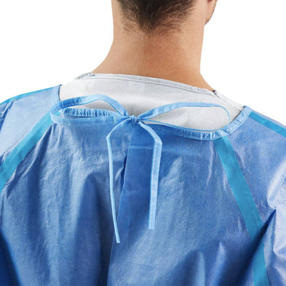 Chemotherapy Procedure Gown Cardinal Health™ One Size Fits Most Blue NonSterile AAMI Level 4 Disposable