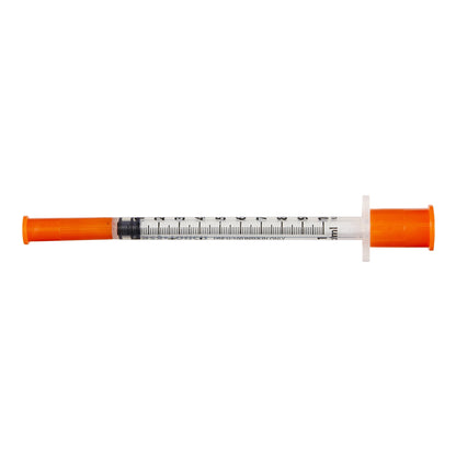 Standard Insulin Syringe with Needle EasyTouch™ 1 mL 1/2 Inch 27 Gauge NonSafety Thin Wall