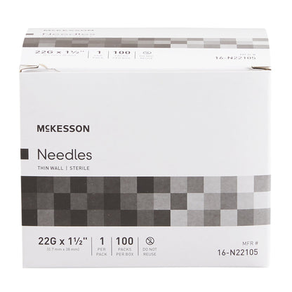 McKesson Hypodermic Needle, 22 Gauge, 1½ Inch