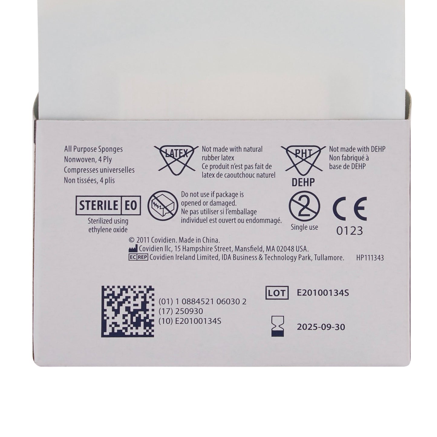 Curity™ Sterile Nonwoven Sponge, 2 x 2 Inch, 4-Ply