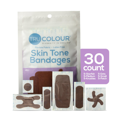 TruColour® Dark Brown Adhesive Strips, Assorted Shapes and Sizes