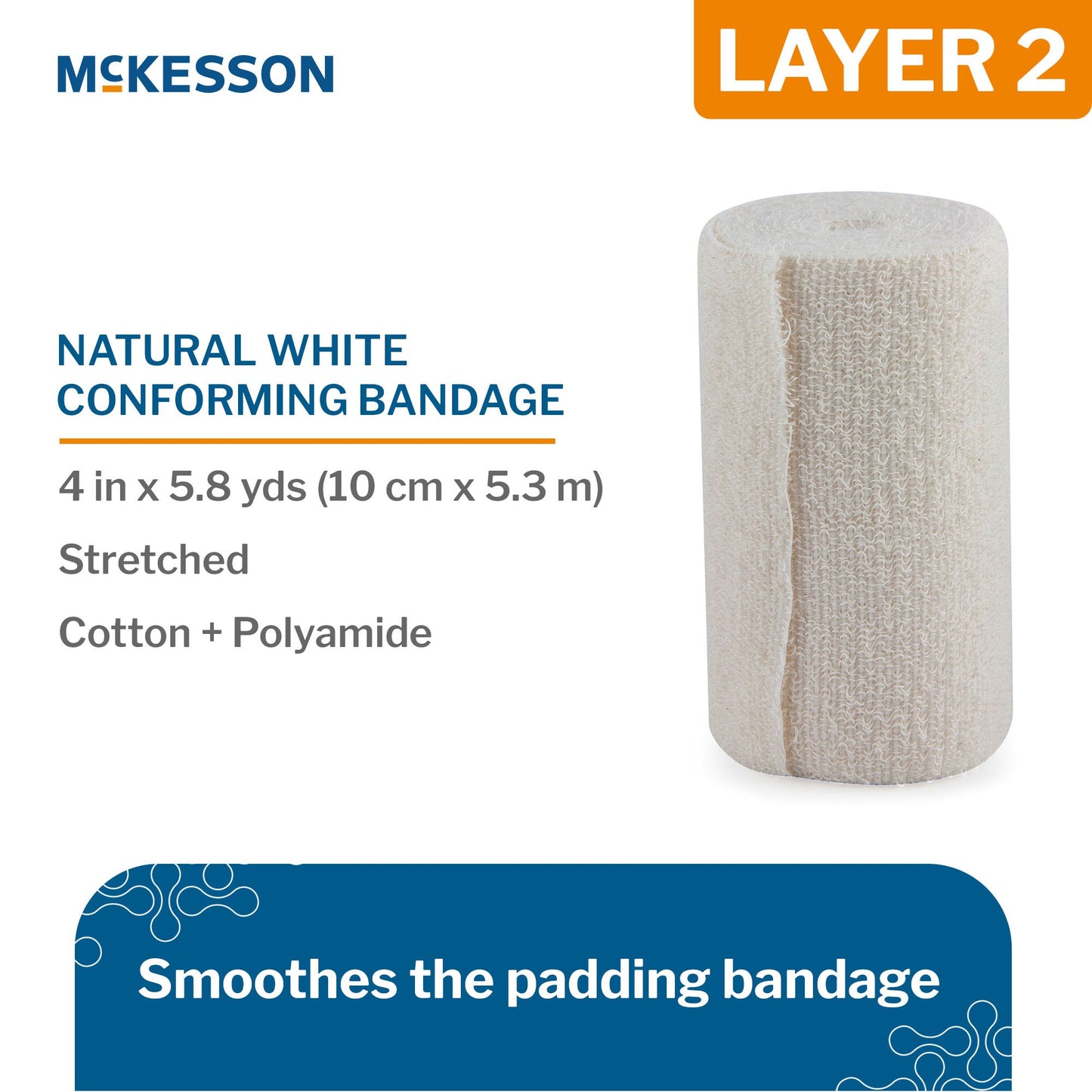 McKesson Self-adherent Closure 4 Layer Compression Bandage System
