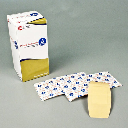 Dynarex 3634 Tan Adhesive Strip, 2 x 4½ Inch