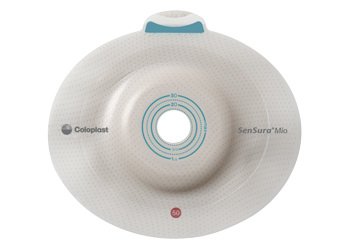 SenSura® Mio Click Convex Deep Ostomy Barrier, 35 mm Stoma Opening, Blue Match