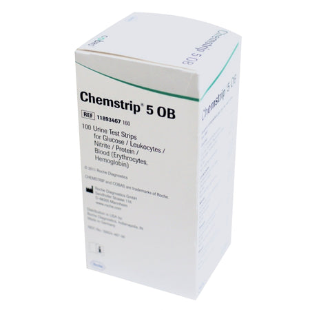 Roche Diagnostics 11893467160 Chemstrip 5 OB Urinalysis Reagent, General Chemistry tests