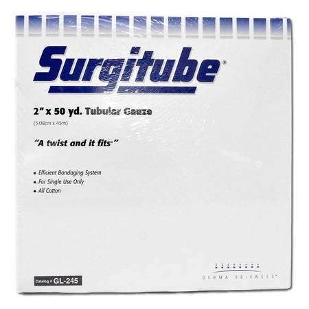 Gentell GL245 Surgitube Tube Bandage, Size 5P, 2 Inch x 50 Yard, White