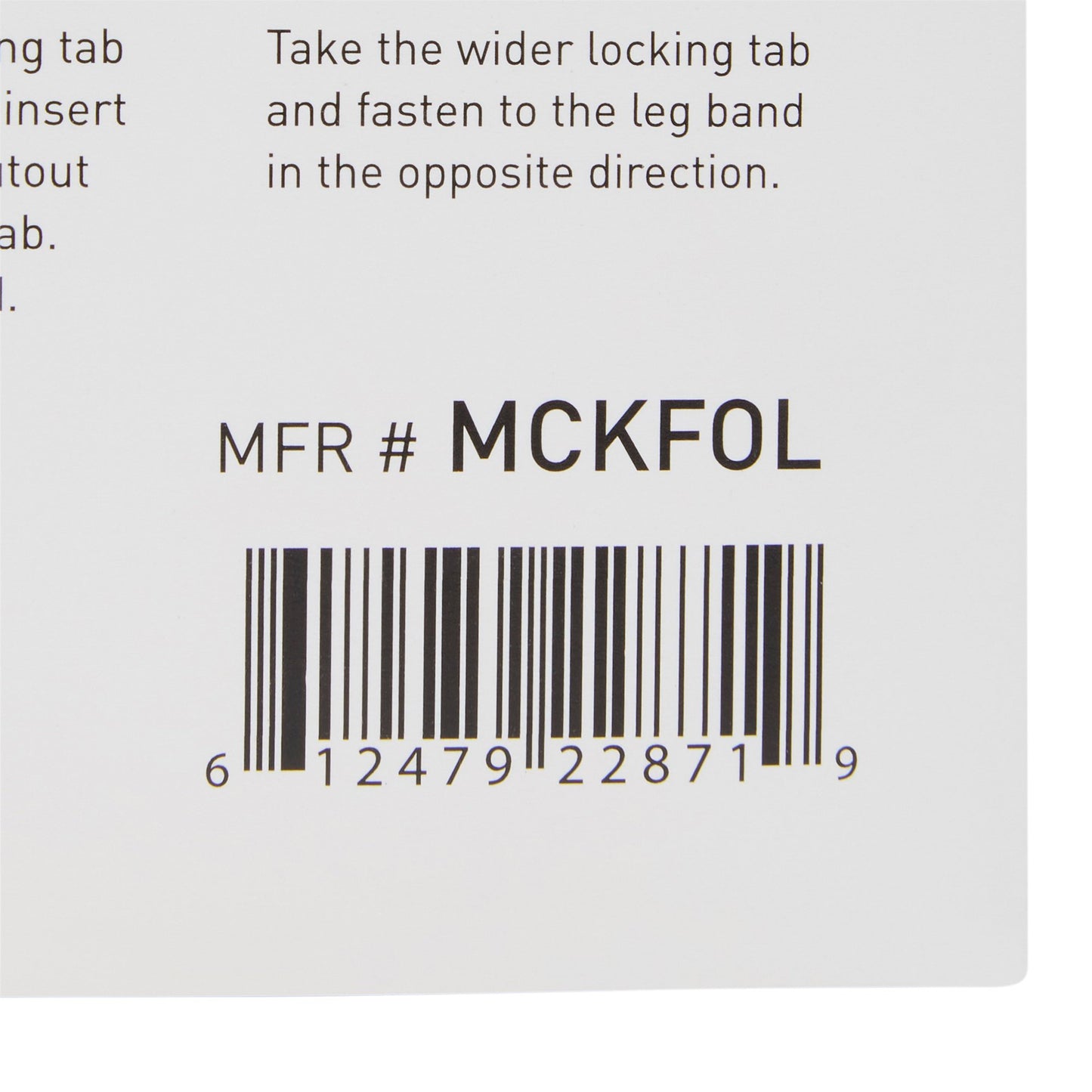 McKesson Foley Catheter Holder Leg Strap With Dual-Locking Tabs, 2 x 24 Inch