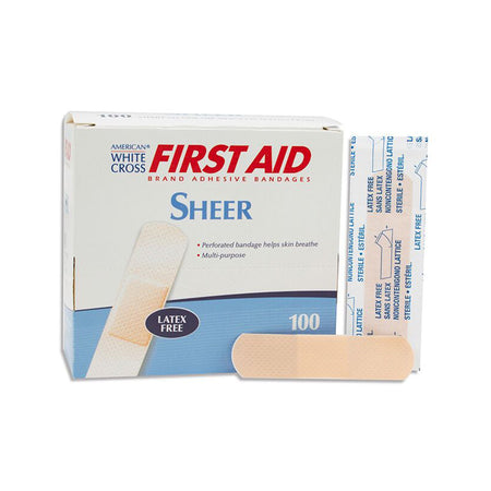 Dukal 1275033 American White Cross Adhesive Strip 3/4 x 3 Inch
