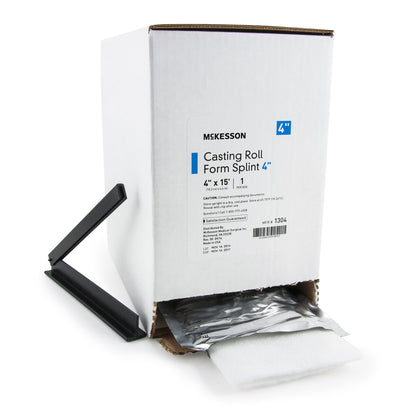 McKesson White Casting Roll Form Splints, 4 Inch x 5 Yard