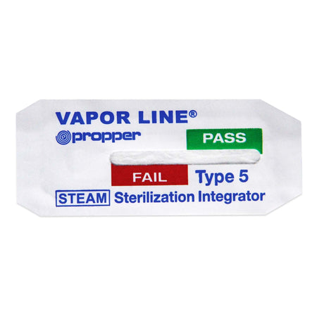 Propper Manufacturing 26900925 Vapor Line Sterilization Chemical Integrator Strip, 2 Inch, Class 5