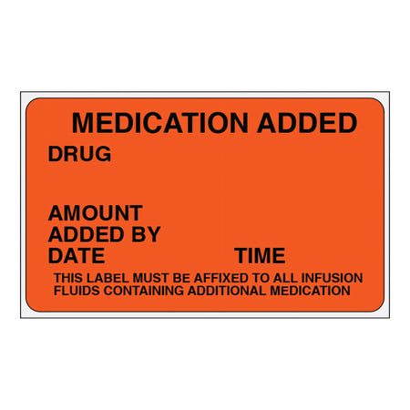 Shamrock Anesthesia Pre-Printed Label, 2.5 x 1.5 Inch