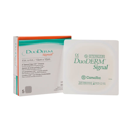 ConvaTec 403326 DuoDerm Signal Hydrocolloid Dressing, 4 x 4 Inch
