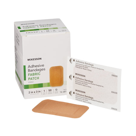 McKesson 16-4816 Tan Adhesive Strip, 2 x 3 Inch