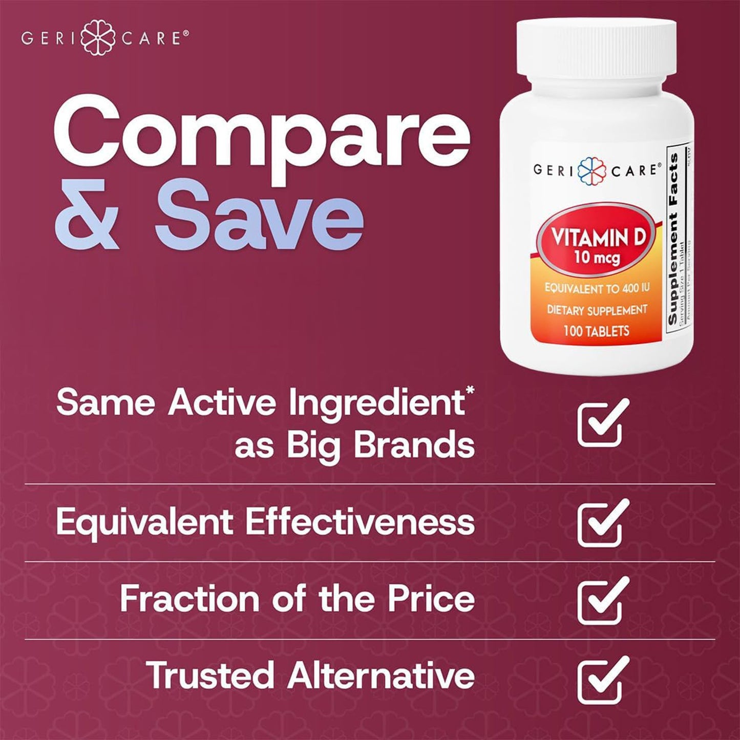 Geri-Care® Vitamin D-3 Supplement