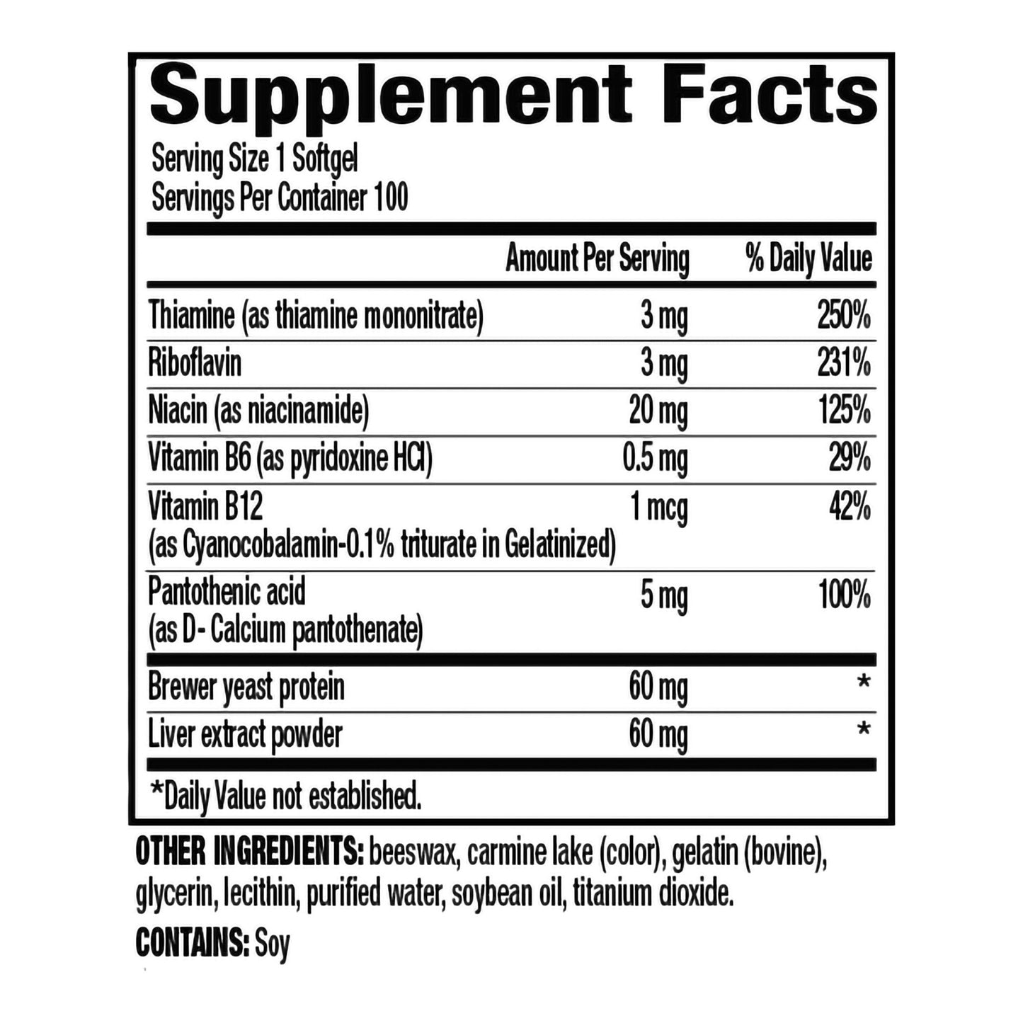 Rugby Vitamin B Complex