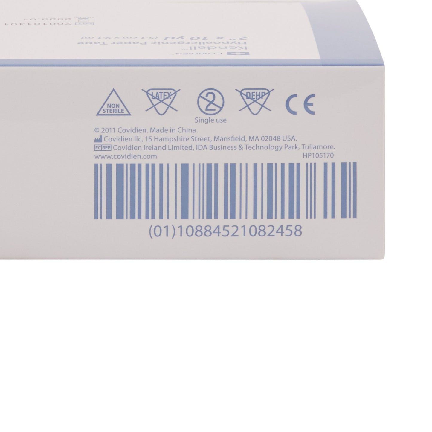 Kendall™ Hypoallergenic Paper Medical Tape, 2 Inch x 10 Yard, White