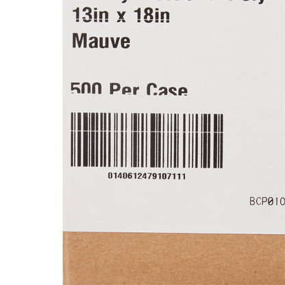 McKesson Nonsterile Mauve Procedure Towel, 13 x 18 Inch