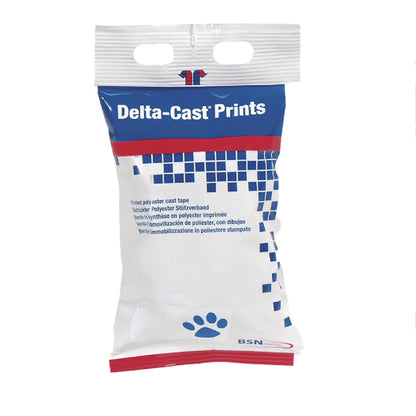Delta-Cast® Prints Paw Print Cast Tape, 2 Inch x 4 Yard