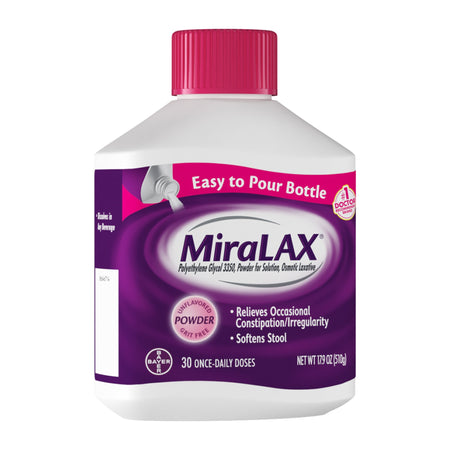 Bayer 11523723404 MiraLAX Polyethylene Glycol 3350 Laxative