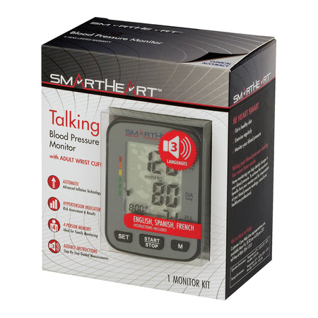 Veridian Healthcare LLC 01-527 SmartHeart Premium Talking Wrist Blood Pressure Monitor